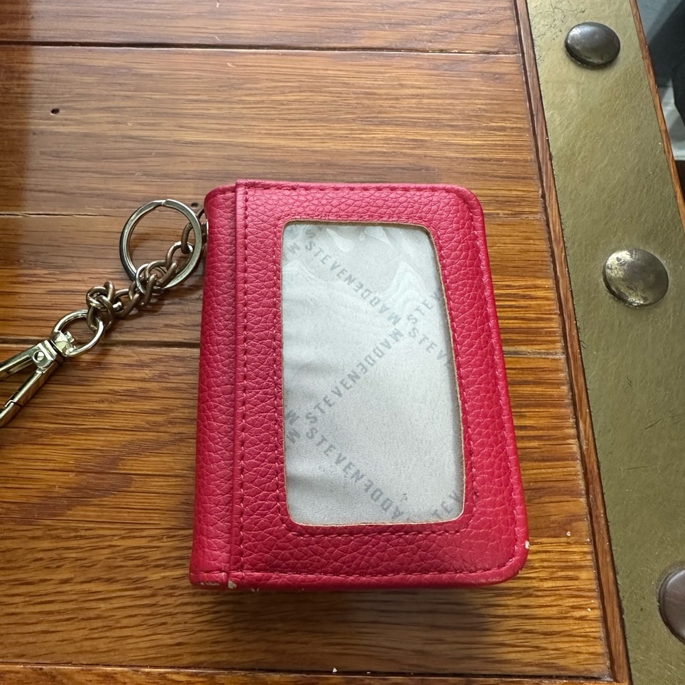 Red Coach Keychain Wallet - Picture 2 of 3
